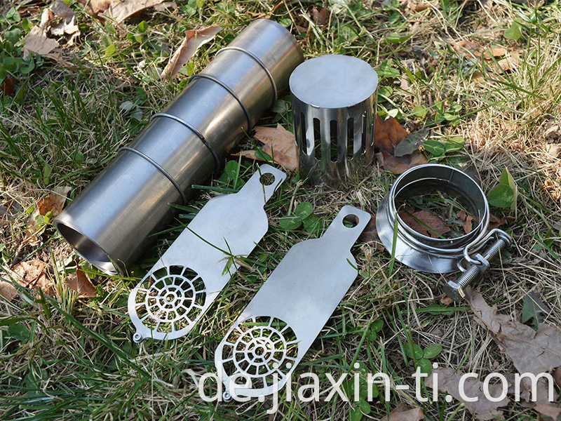 Titanium camping stove